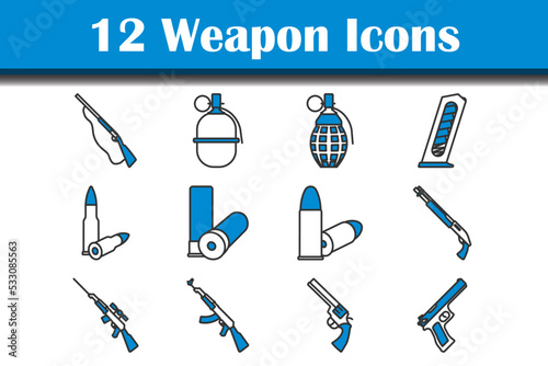 Fototapeta Naklejka Na Ścianę i Meble -  Weapon Icon Set