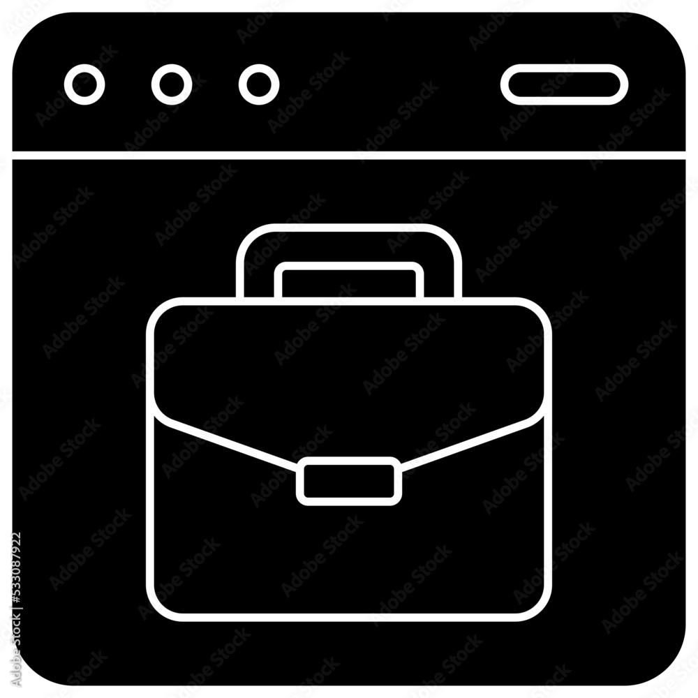 online business solid icon online business solid icon