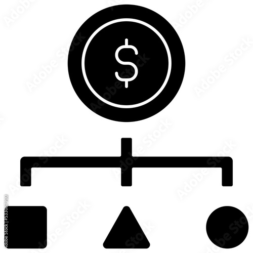 cost structure solid icon