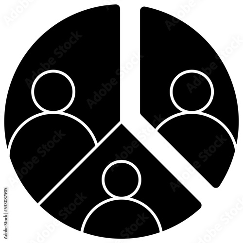 customer segment solid icon