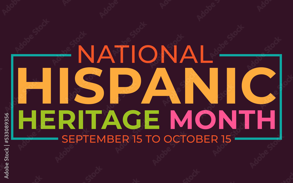 National Hispanic Heritage Month is from September 15 to October 15 Background. Hispanic and Latino American culture. Celebrate annually in the United States.