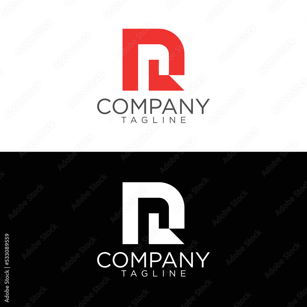 Fototapeta premium r logo design and premium vector templates