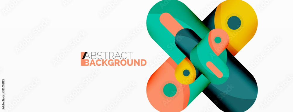 Creative geometric wallpaper. Round arrow shape minimal geometric background. Techno business template for wallpaper, banner, background or landing Creative geometric wallpaper. Round arrow shape minimal geometric background. Techno business template for wallpaper, banner, background or landing