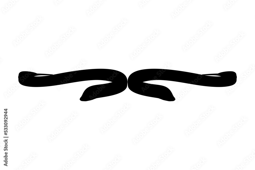 Eel Silhouette for Logo, Pictogram, Website, Apps and or Graphic Design Element. Vector Illustration Eel Silhouette for Logo, Pictogram, Website, Apps and or Graphic Design Element. Vector Illustration