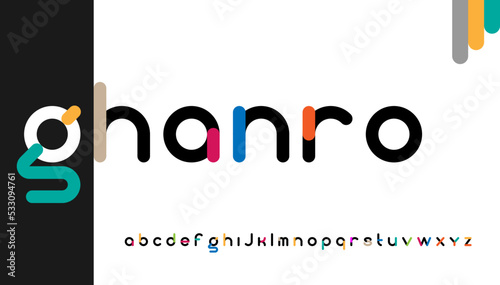 bold small alphabet letter logo design