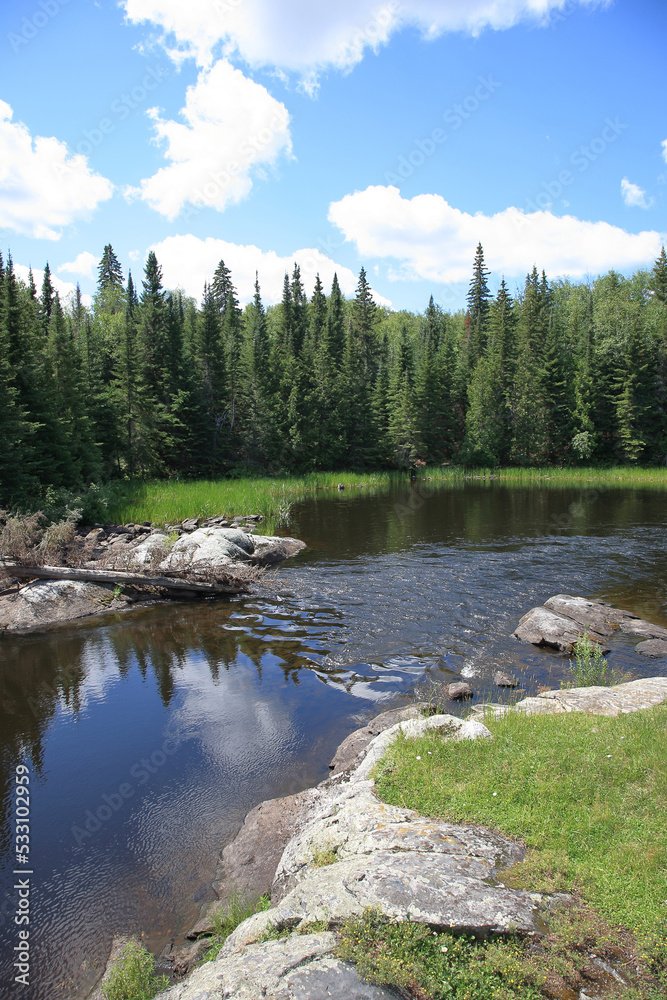 Fototapeta premium Chapleau - Chain of Lakes - 18-Mile-Rapids / Chapleau - Chain of Lakes - 18-Mile-Rapids /
