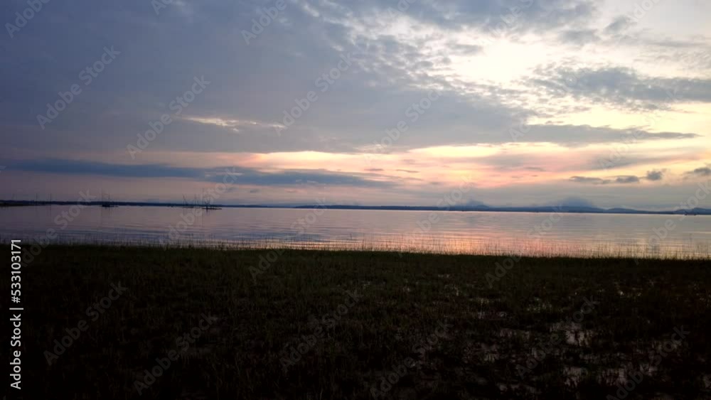 Time Lapse Floating Clouds at Sirindhorn Dam on August 24, 2022 Time Lapse Floating Clouds at Sirindhorn Dam on August 24, 2022