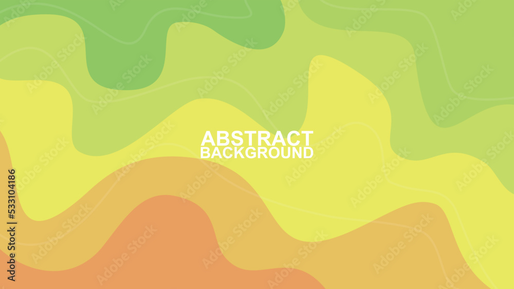 abstract horizontal soft green yellow and red color background vector illustration EPS10