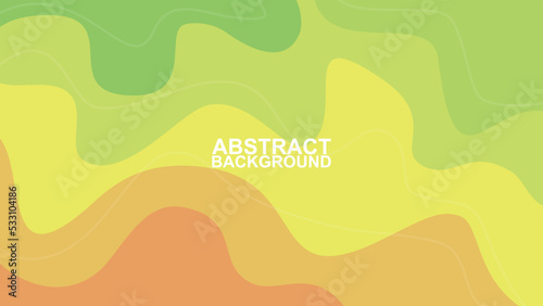 abstract horizontal soft green yellow and red color background vector illustration EPS10