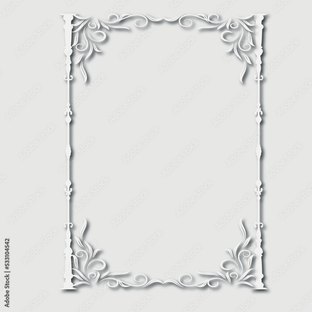 Frame, in the style of an ornament, Vector illustration eps 10, Art. Frame, in the style of an ornament, Vector illustration eps 10, Art.