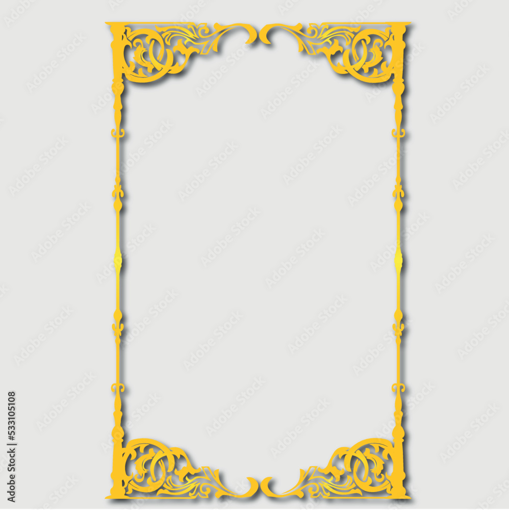 Obraz premium Frame, in the style of an ornament, Vector illustration eps 10, Art.
