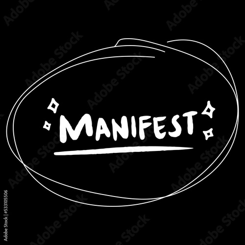 Manifest artwork conceptual quote