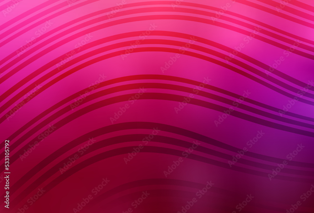 Light Purple, Pink vector background with curved lines. Light Purple, Pink vector background with curved lines.