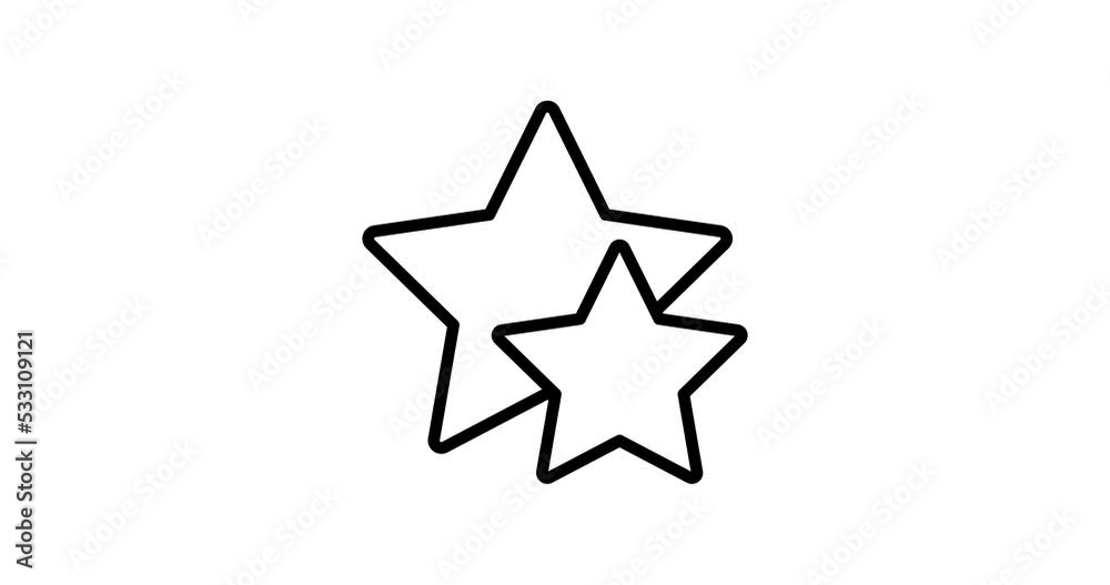 stars animated outline icon. stars line icon motion design for web, mobile and ui design. stars animated outline icon. stars line icon motion design for web, mobile and ui design.
