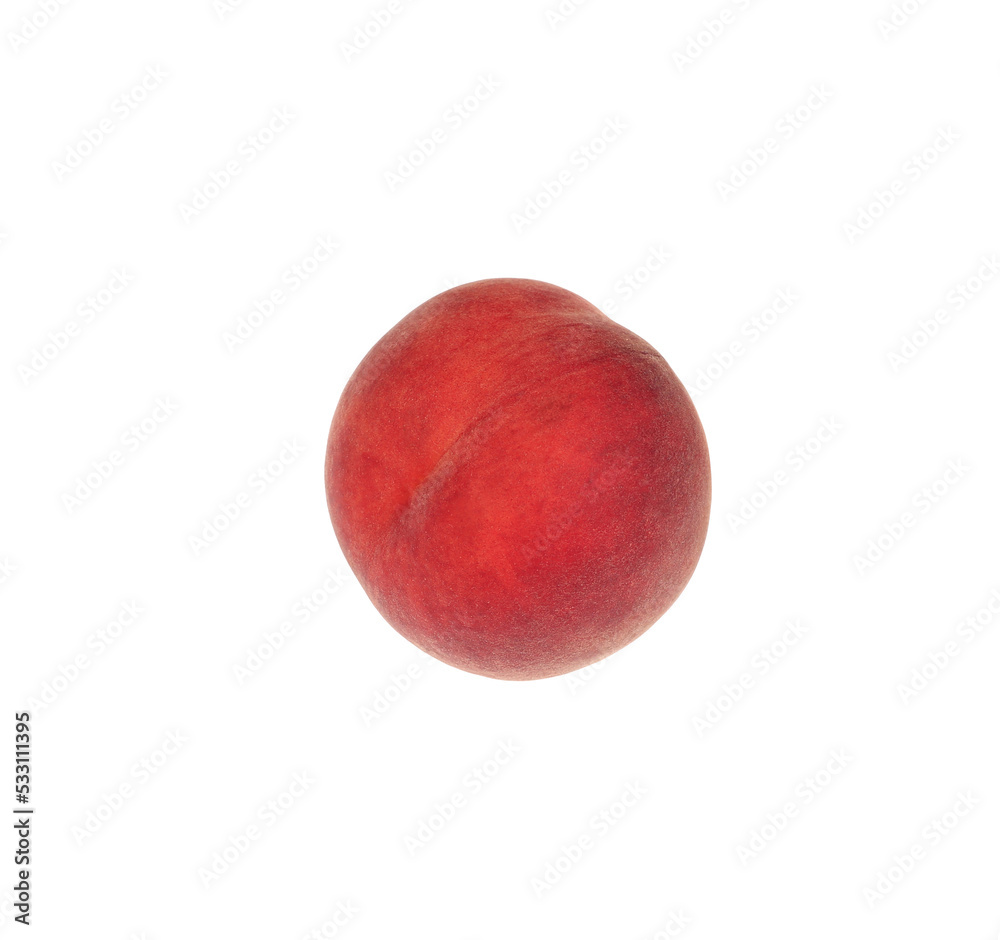 Delicious fresh ripe peach isolated on white