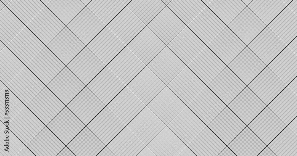 grid square black lines in white paper