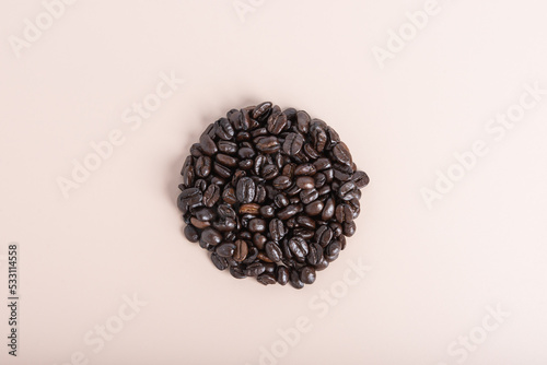 Coffee beans on background 