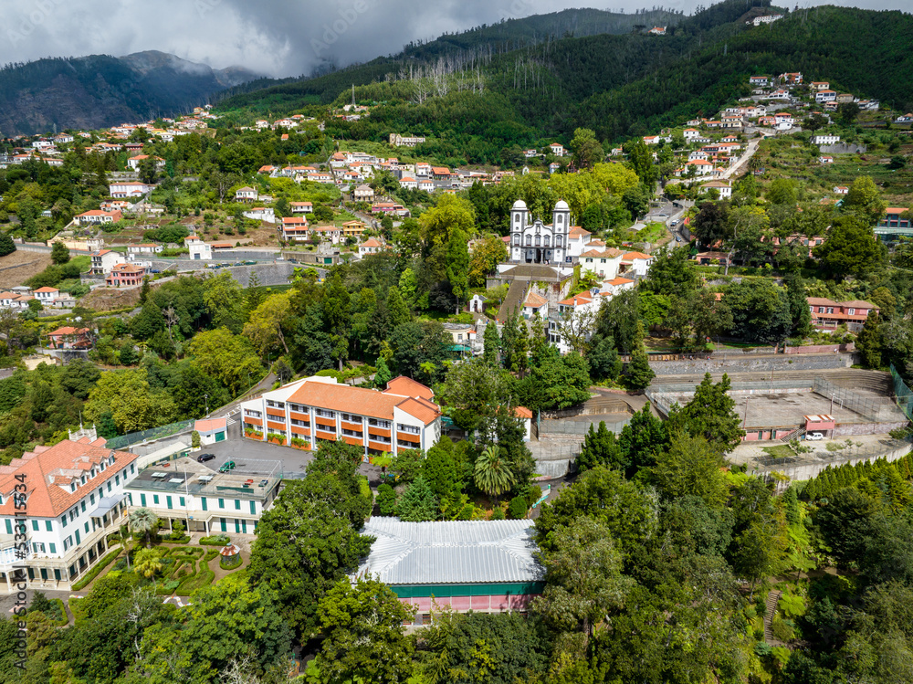 Funchal Aerial View. Funchal is the Capital and Largest City of Madeira Island, Portugal. Europe.