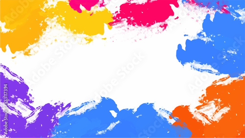 Colorful vector watercolor backgrounds for poster, brochure or flyer, Bundle of watercolor posters, flyers or cards. Banner template.