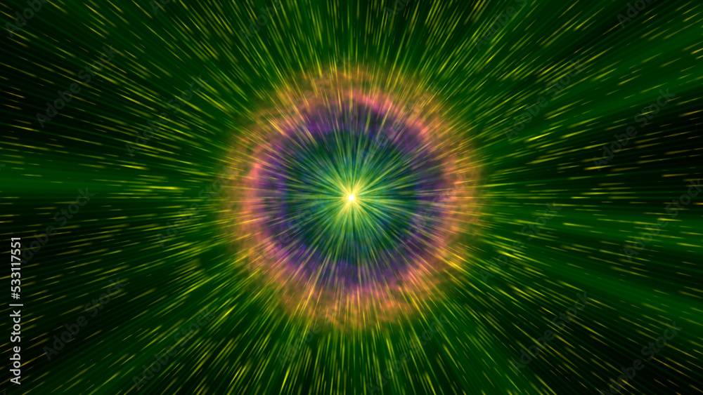 Fototapeta premium Pulsar star light in space