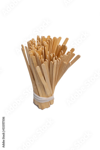 Wooden disposable food utensils