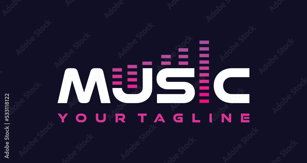 abstract music logo