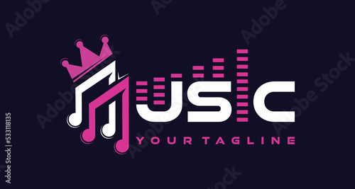 abstract music logo