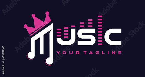 abstract music logo