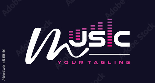 abstract music logo