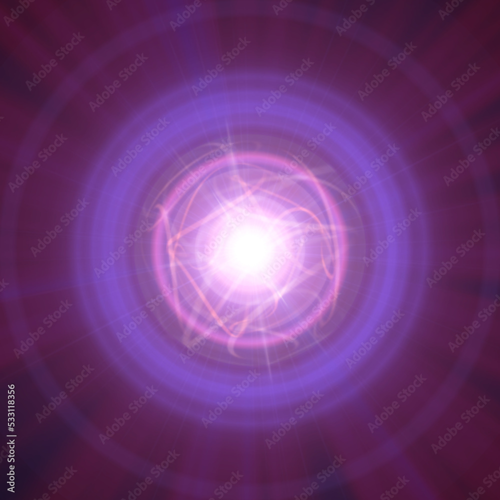 Obraz premium Highly magnetized rotating neutron star