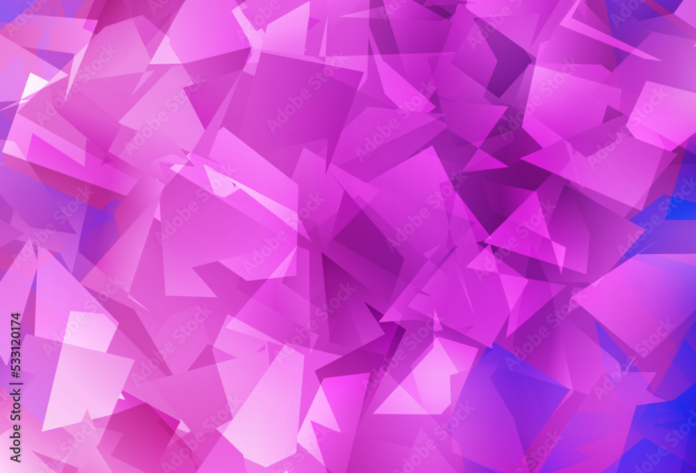 Light Pink vector gradient triangles pattern. Light Pink vector gradient triangles pattern.