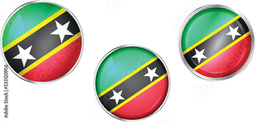 Round national flag pin of Saint Kitts and Nevis.Circular vector flag of Saint Kitts and Nevis Free Download Round national flag pin of Saint Kitts and Nevis.Circular vector flag of Saint Kitts and Nevis - GFXLoad