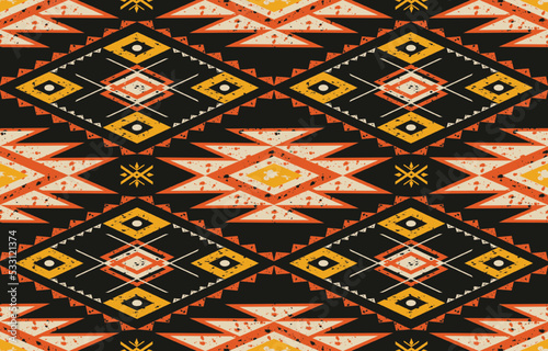 Geometric pattern seamless,Tribal ethnic texture,design for printing on products,traditional for background,scarf,clothing,wrapping,fabric,carpet,wallpaper,batik,embroidery style.vector illustration.
