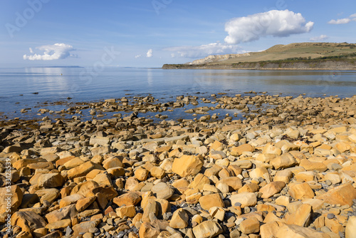 View of Kimmeridge Bay on the Isle of Purbeck in Dorset