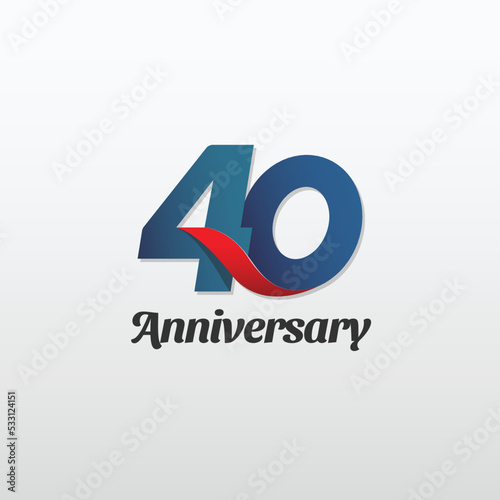 Free Download 40 anniversary logo - GFXLoad