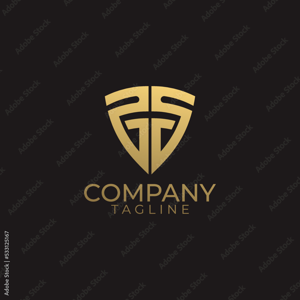 s shield logo design and premium vector templates