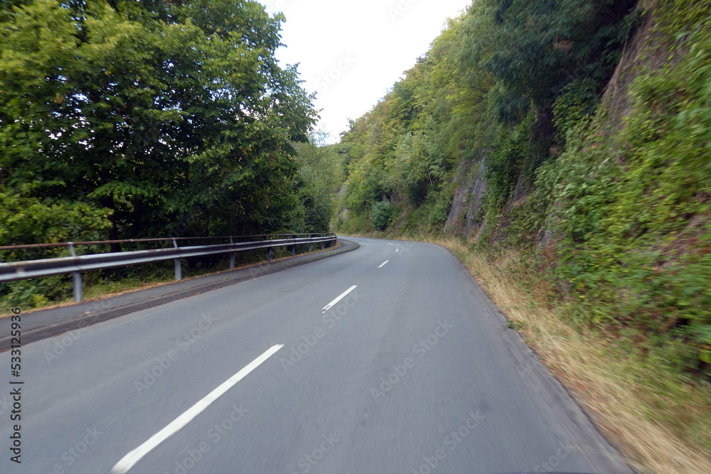 Landstraße zwischen Affoldern und Waldeck Landstraße zwischen Affoldern und Waldeck