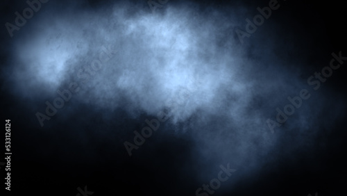 Overlays fog isolated on black background. Paranormal mystic smoke, clouds for movie scenes.
