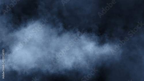 Overlays fog isolated on black background. Paranormal mystic smoke  clouds for movie scenes.
