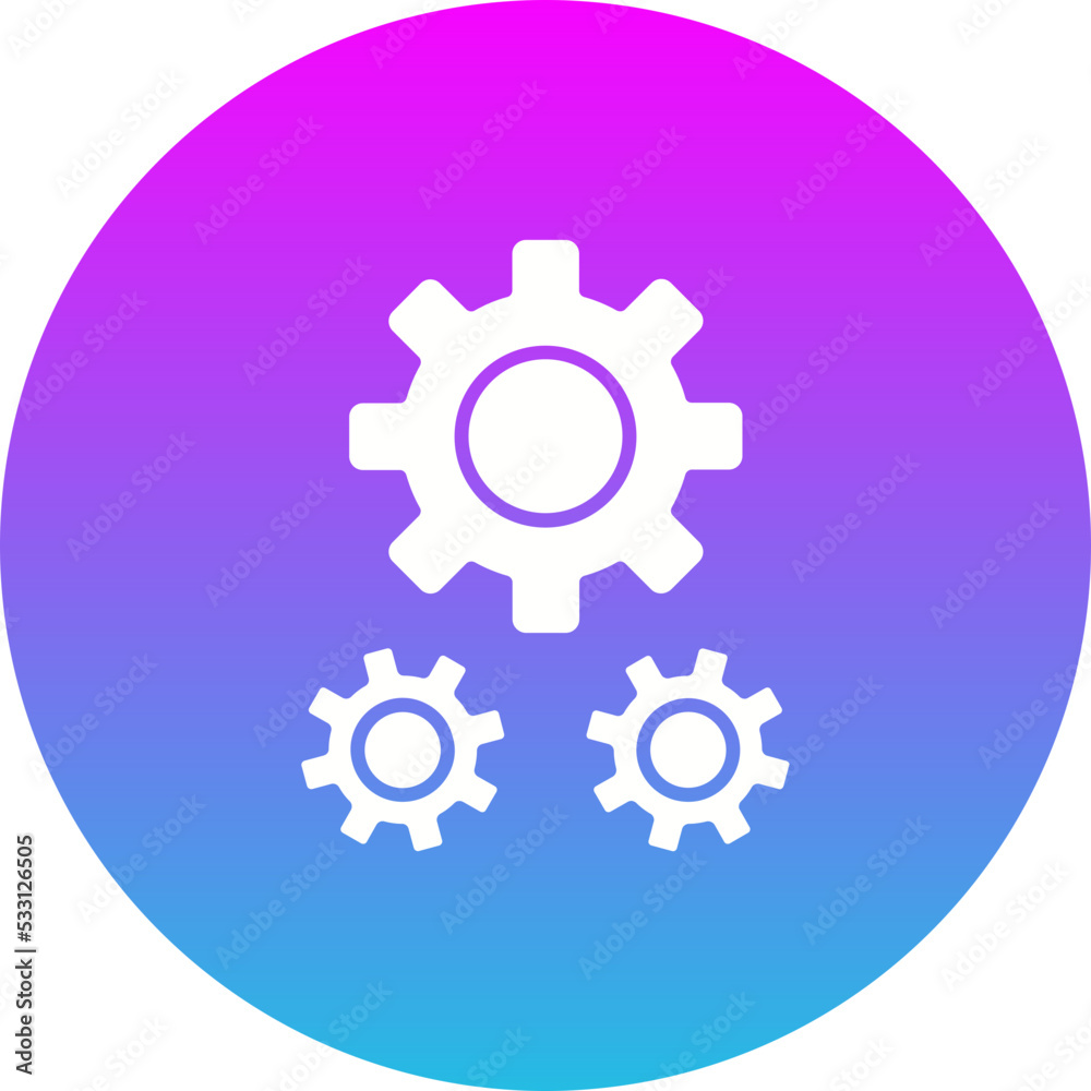 Settings Gradient Circle Glyph Inverted Icon Settings Gradient Circle Glyph Inverted Icon