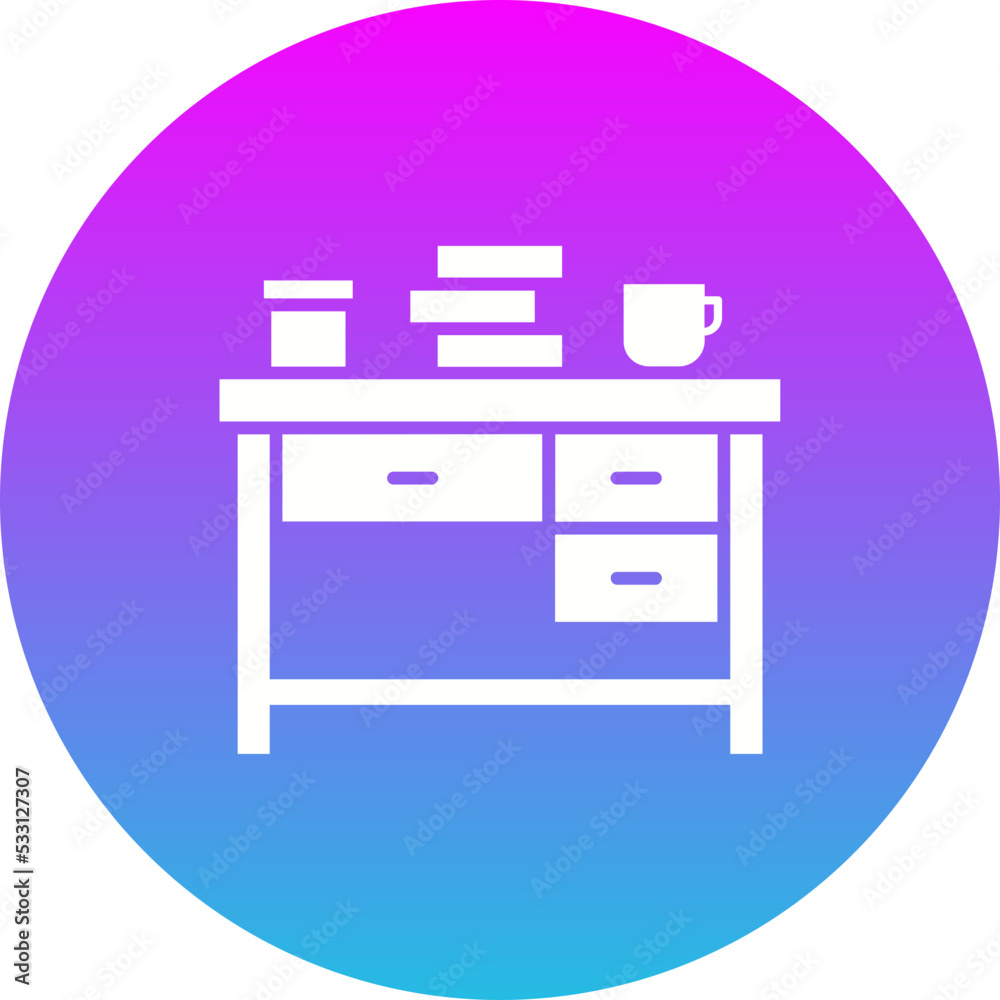 Table Gradient Circle Glyph Inverted Icon Table Gradient Circle Glyph Inverted Icon
