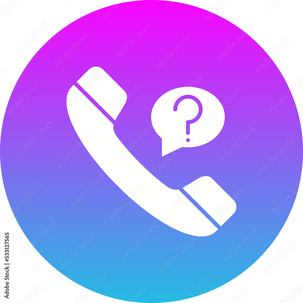 Help Gradient Circle Glyph Inverted Icon Help Gradient Circle Glyph Inverted Icon