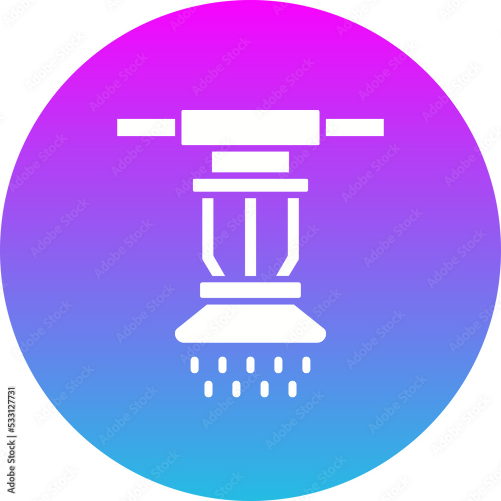 Sprinkler Gradient Circle Glyph Inverted Icon Sprinkler Gradient Circle Glyph Inverted Icon