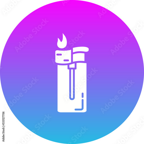 Lighter Gradient Circle Glyph Inverted Icon