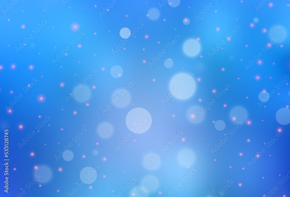Light BLUE vector template in carnival style.