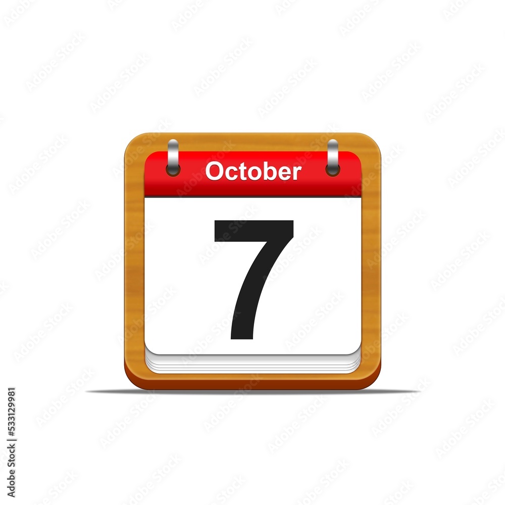 7 de octubre. 7 de octubre.