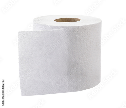 Toilet paper on transparent png photo