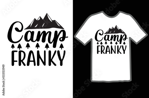 Camp franky svg design photo