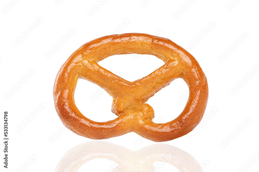 Salty crunchy cracker pretzel isolated Salty crunchy cracker pretzel isolated