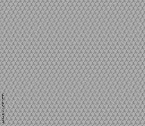 Vector seamless geometric pattern in grey tints. A grid of pyramidal octagons-small cells. Repeating geometric background.